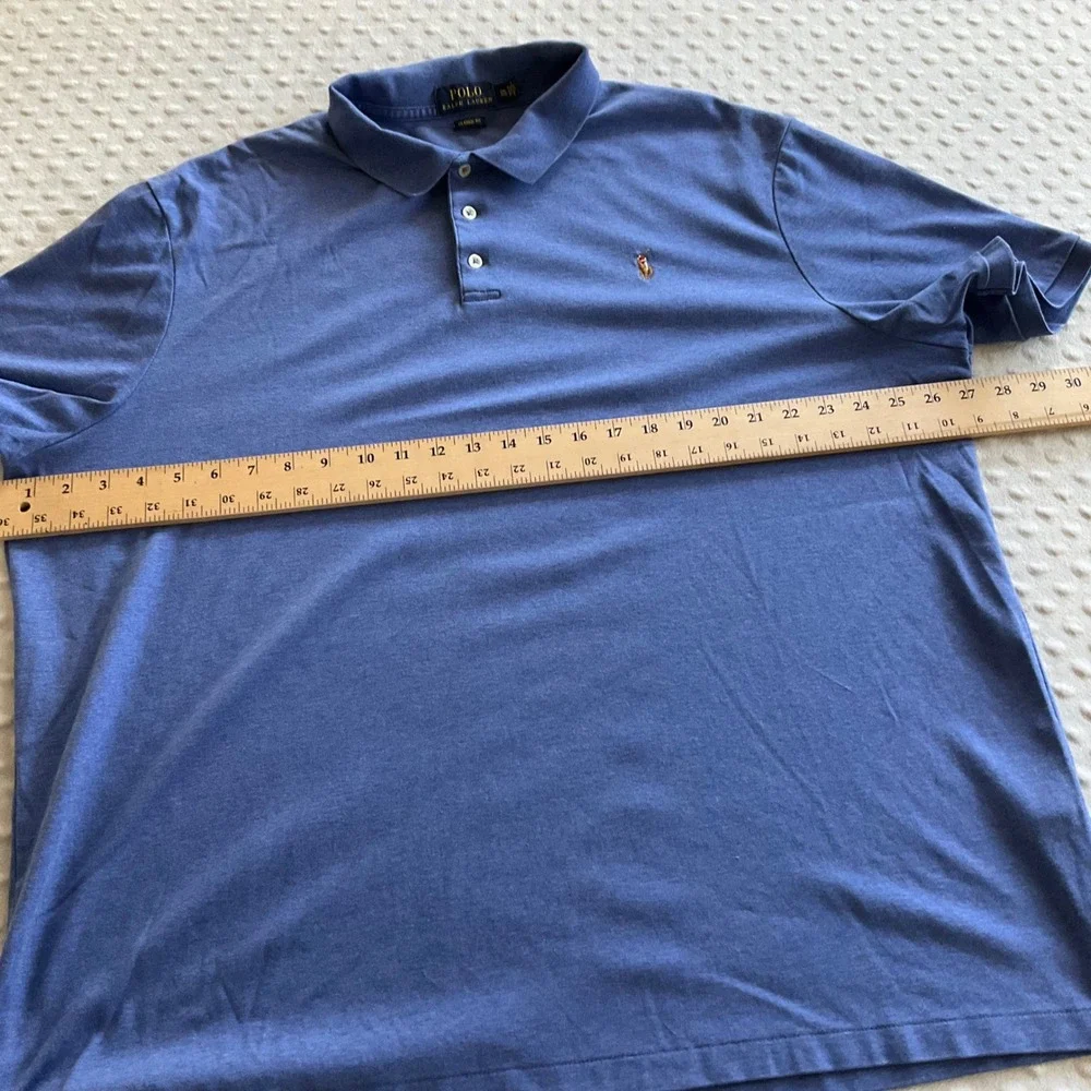 Polo Ralph Lauren Polo Shirt Mens XXL Blue Short Sleeve Classic Fit Cotton